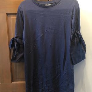 Navy blue Topshop T-shirt dress